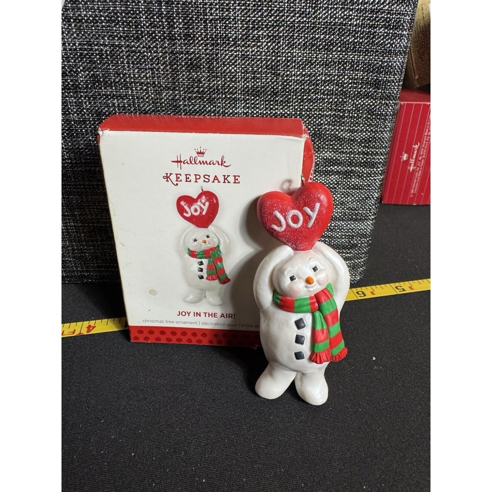 Hallmark Limited Ed Appreciation Gift Ornament Joy in the Air 2013 Snowman Heart
